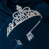 Cross-border best-selling bride crowns, European and American wedding headwear, wedding gowns, dress accessories, grand birthday crowns and hair accessories wholesale details Picture